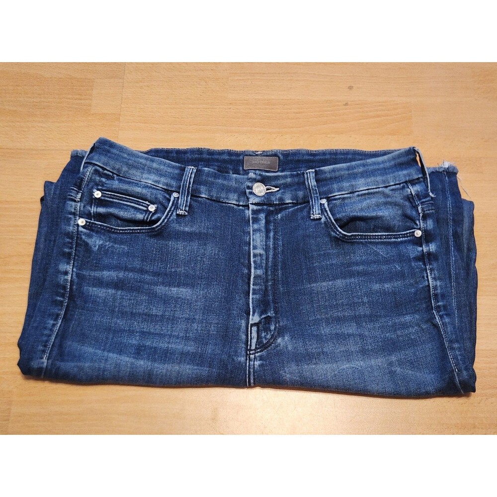 Women's Mother Denim Jeans Size 30 Waisted Looker Ankle Fray Tongue in Chic 1411 - Picture 10 of 16